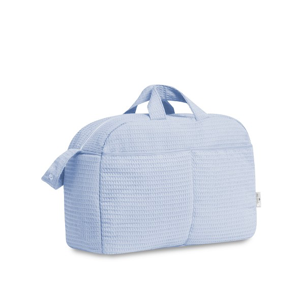 Bolso Nido Abeja Celeste