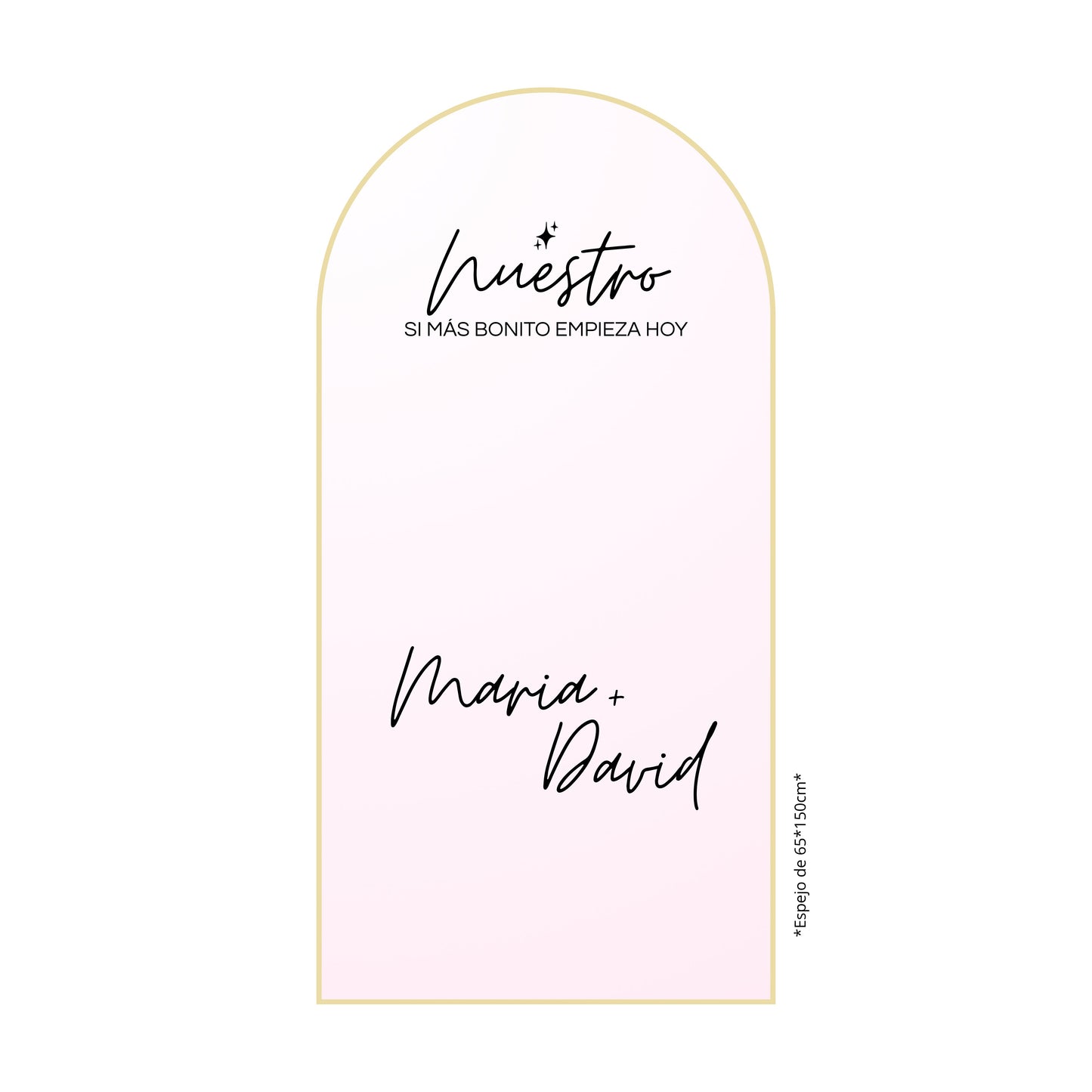 Vinilo adhesivo – «Nuestro Sí más bonito» 💗