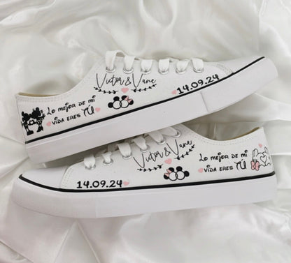 Zapatillas Novia Minnie y Mickey - Albea Meraki