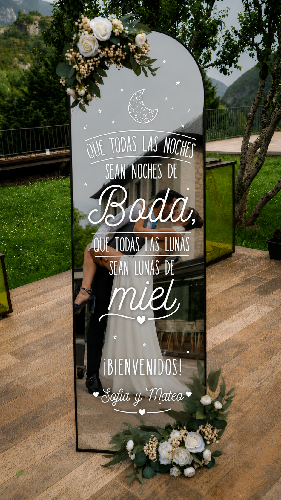 Vinilo adhesivo – «Bodas de miel» 💗