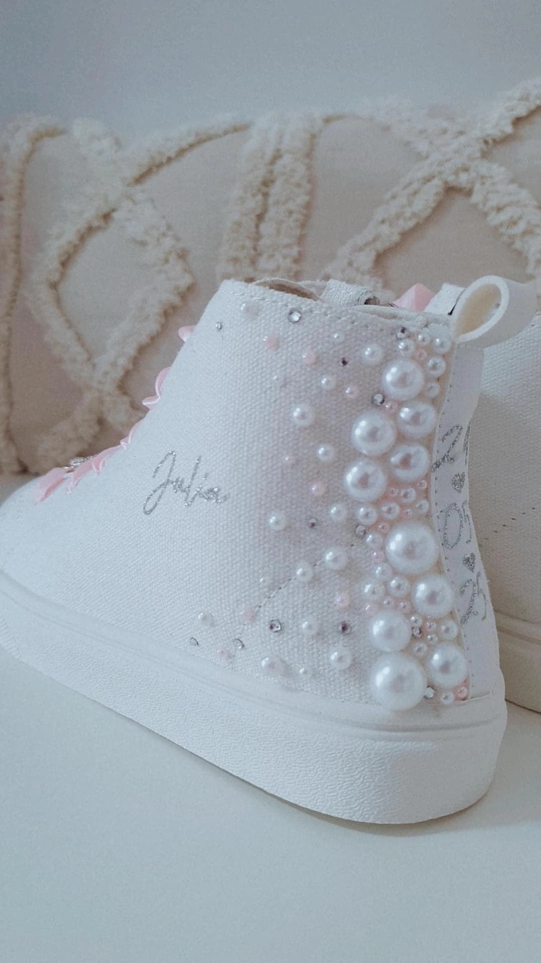 Zapatillas Comunión Perlas