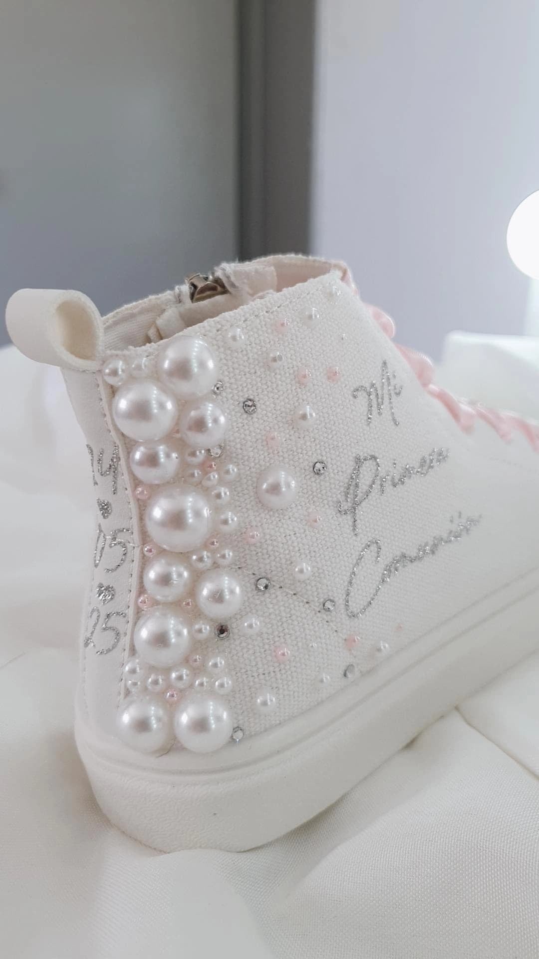 Zapatillas Comunión Perlas