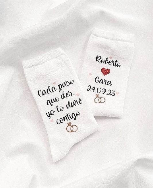 Calcetines Novia ‘Cada paso’ - Albea Meraki